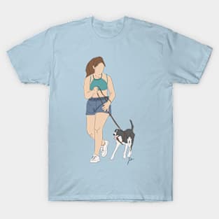 Walking the dog T-Shirt